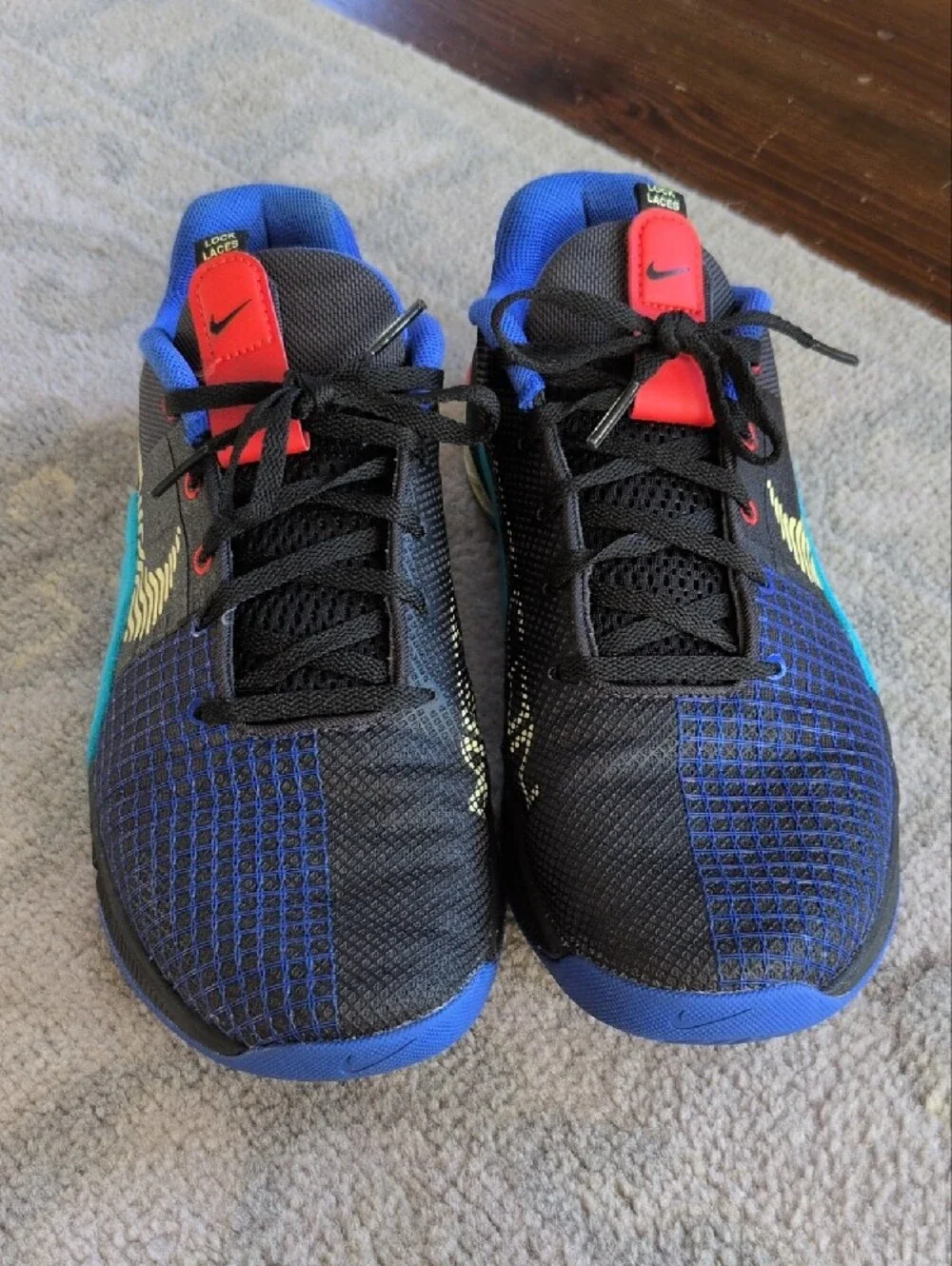 Nike Men's Metcon 8 Anthracite Blue Lightning - Size 9.5